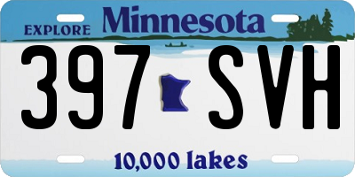MN license plate 397SVH