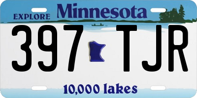 MN license plate 397TJR