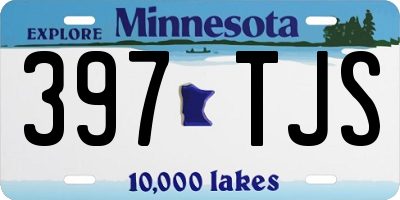 MN license plate 397TJS