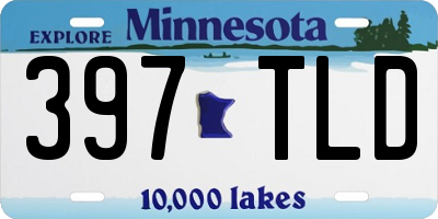 MN license plate 397TLD