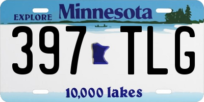 MN license plate 397TLG