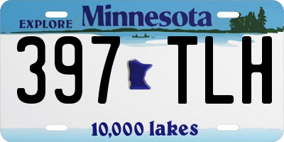 MN license plate 397TLH