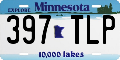 MN license plate 397TLP