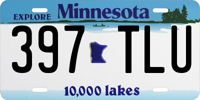 MN license plate 397TLU