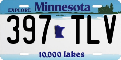 MN license plate 397TLV