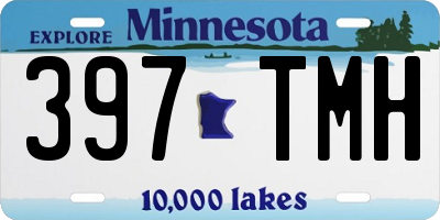 MN license plate 397TMH