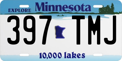 MN license plate 397TMJ