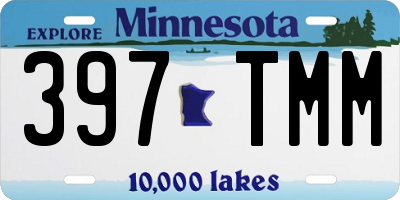 MN license plate 397TMM