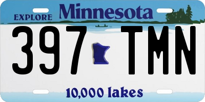 MN license plate 397TMN