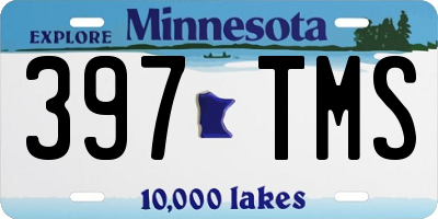 MN license plate 397TMS