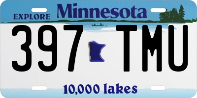 MN license plate 397TMU
