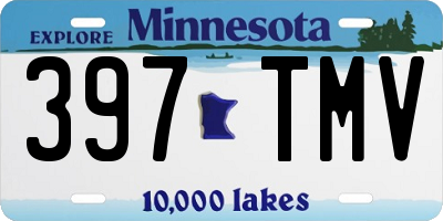 MN license plate 397TMV