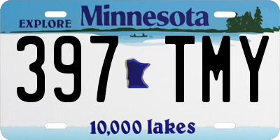 MN license plate 397TMY