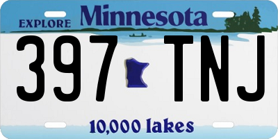 MN license plate 397TNJ