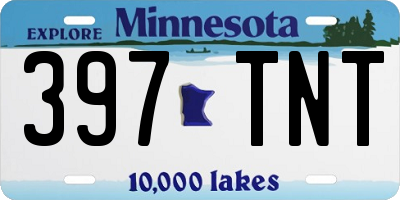 MN license plate 397TNT