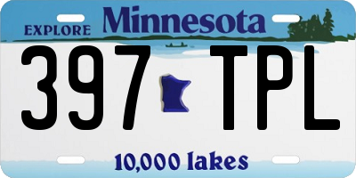 MN license plate 397TPL