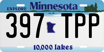 MN license plate 397TPP