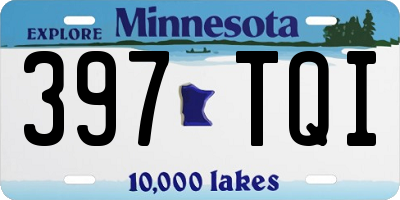 MN license plate 397TQI