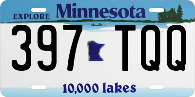 MN license plate 397TQQ