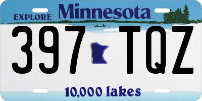 MN license plate 397TQZ