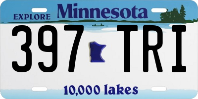 MN license plate 397TRI