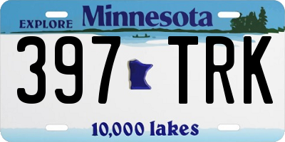 MN license plate 397TRK