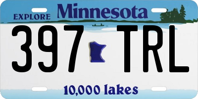 MN license plate 397TRL