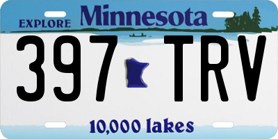 MN license plate 397TRV