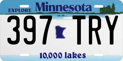 MN license plate 397TRY