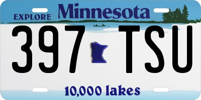 MN license plate 397TSU