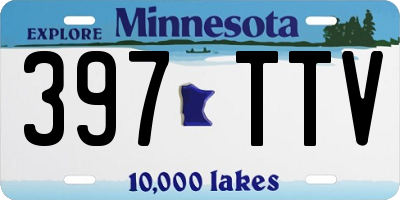MN license plate 397TTV