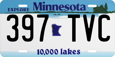 MN license plate 397TVC