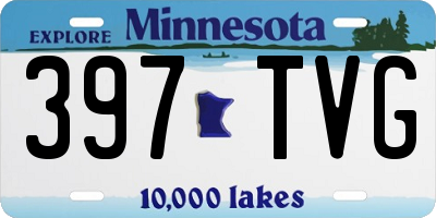 MN license plate 397TVG