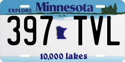 MN license plate 397TVL