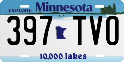 MN license plate 397TVO