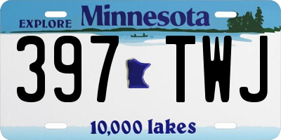MN license plate 397TWJ