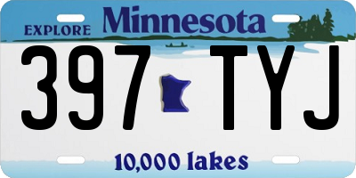 MN license plate 397TYJ