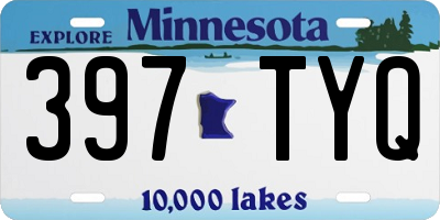 MN license plate 397TYQ