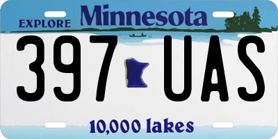 MN license plate 397UAS