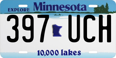 MN license plate 397UCH