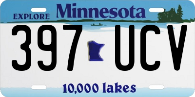 MN license plate 397UCV