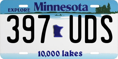 MN license plate 397UDS