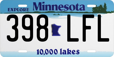 MN license plate 398LFL