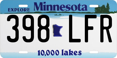 MN license plate 398LFR