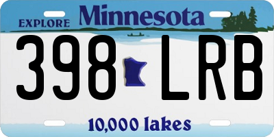 MN license plate 398LRB