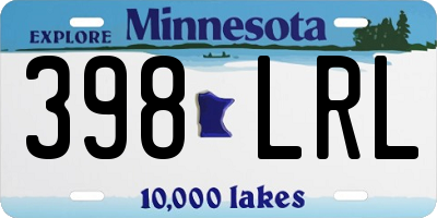 MN license plate 398LRL
