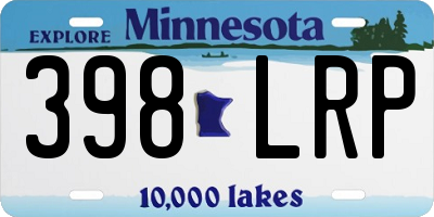 MN license plate 398LRP