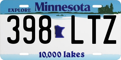 MN license plate 398LTZ