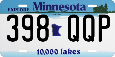 MN license plate 398QQP