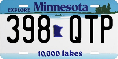 MN license plate 398QTP